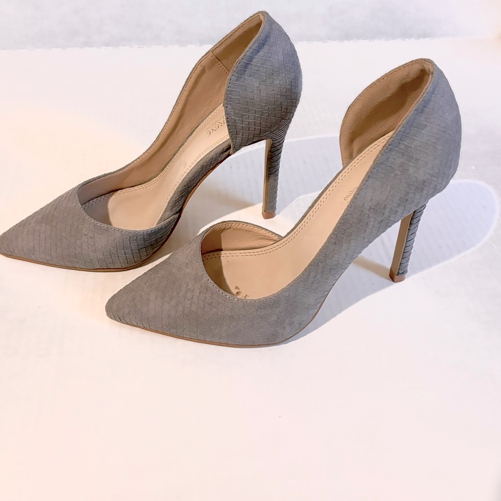 Catherine Malandrino Gray Heels Size 7 1/2
